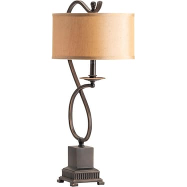 Bronze Twist Table Lamp 27"H