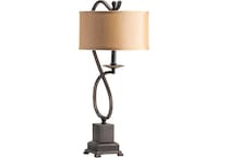 cres bronze table lamp   