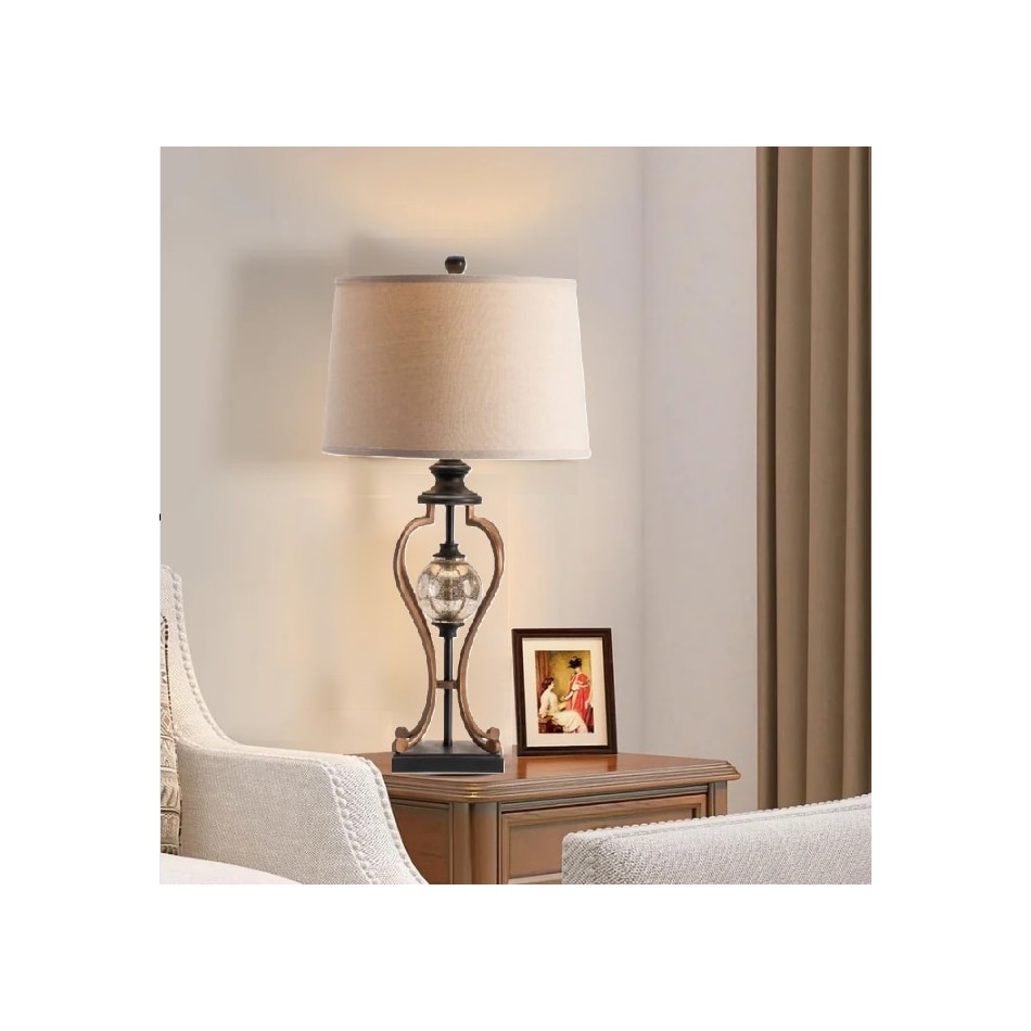 cres bronze table lamp   