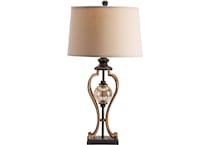 cres bronze table lamp   