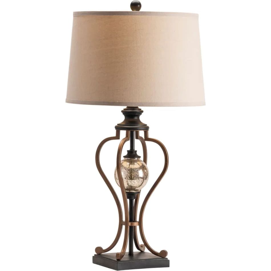 cres bronze table lamp   