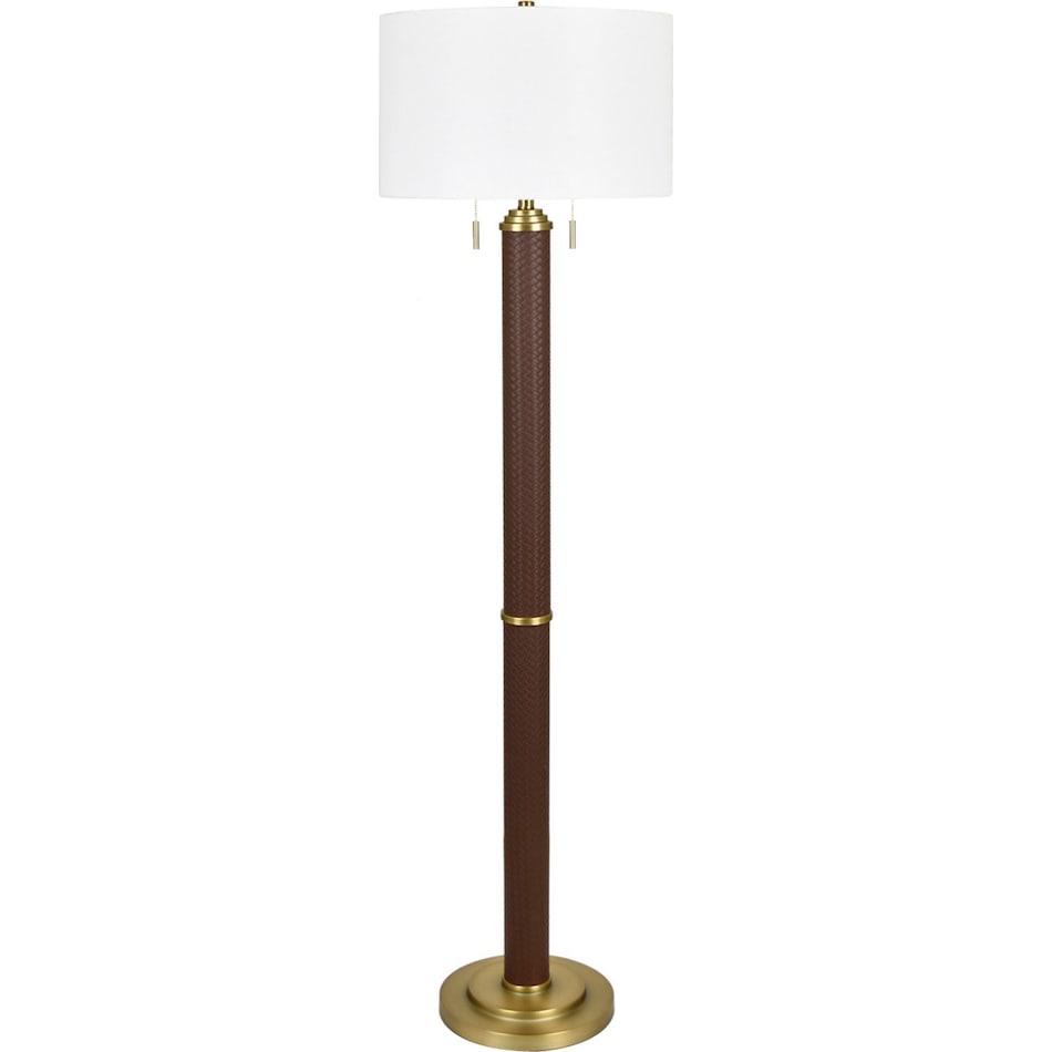 cres brown floor lamp   