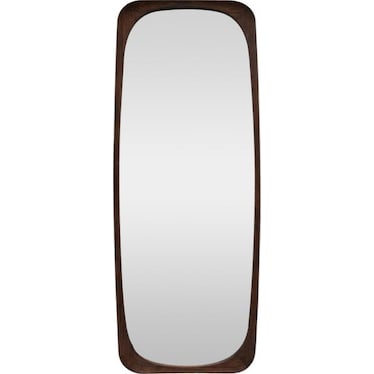 Brown Wood Leaner Mirror 31.5"W x 73"H