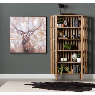 Deer Framed Canvas 44"W x 44"H