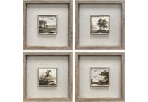 cres brown paintings set  