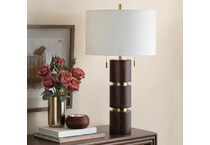 cres brown table lamp   