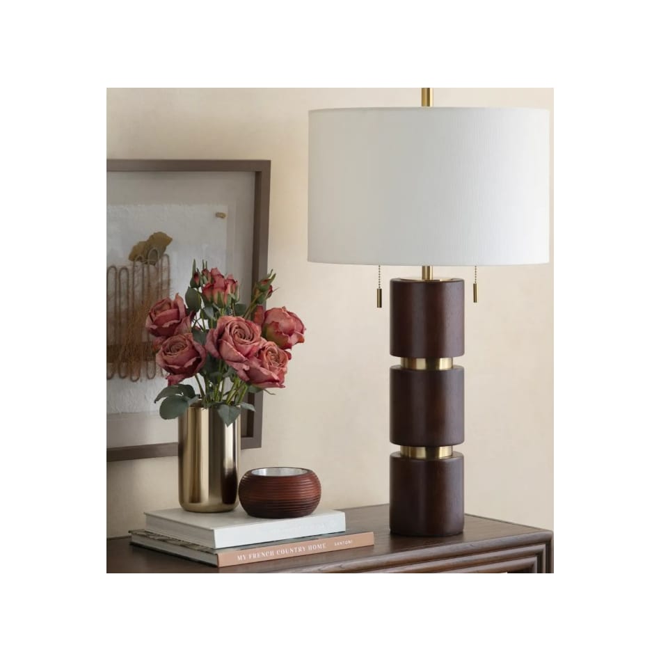cres brown table lamp   
