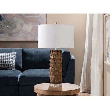 Natural Brown Rope Table Lamp 29.5"H