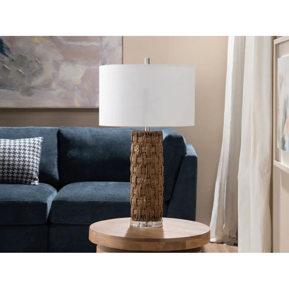 cres brown table lamp   