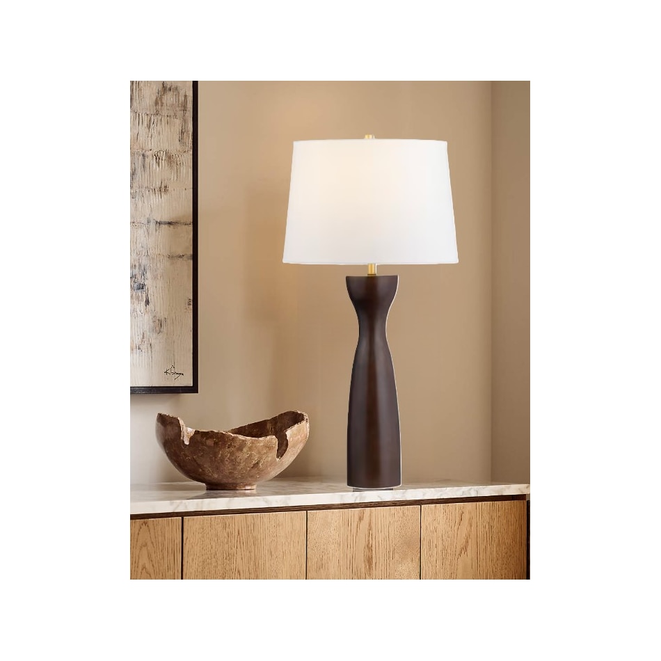 cres brown table lamp   