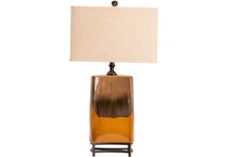 cres brown table lamp   