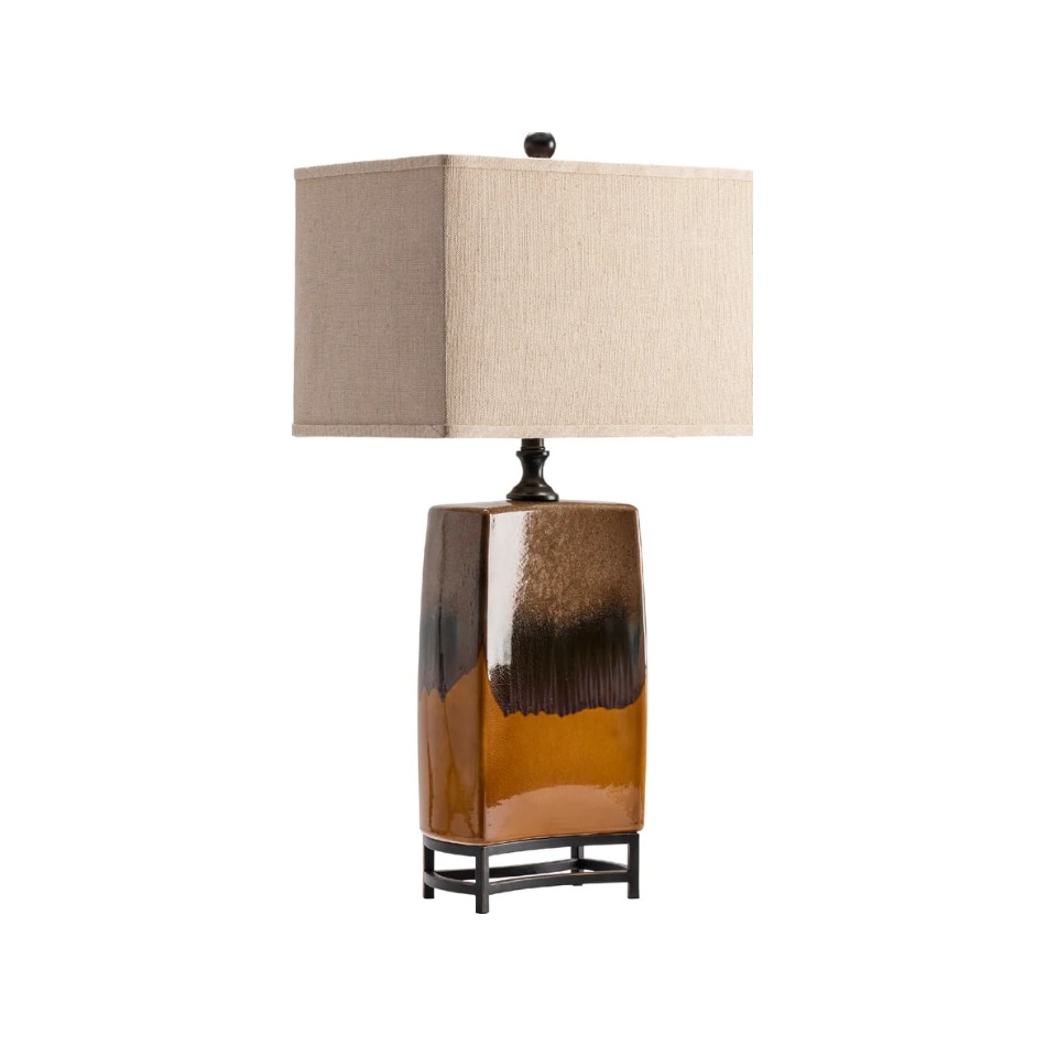 cres brown table lamp   