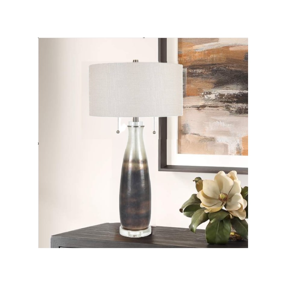 cres brown table lamp   