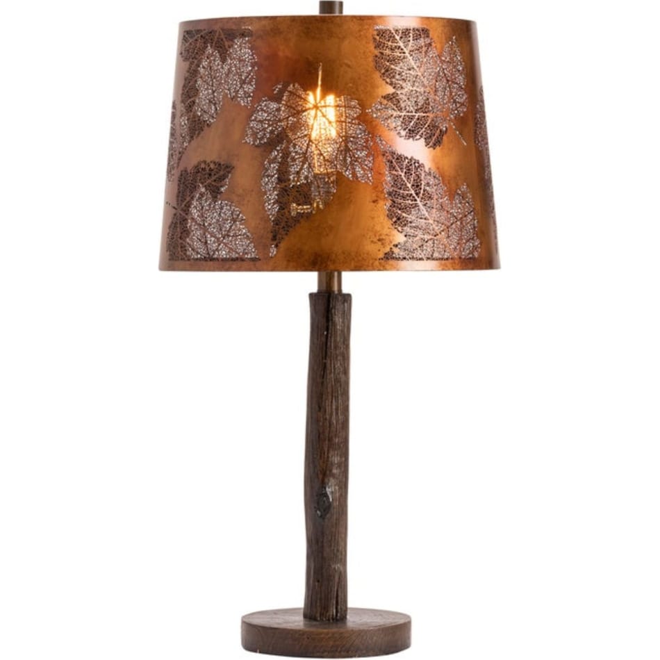 cres brown table lamp   
