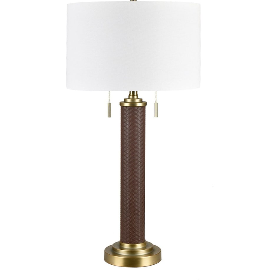 cres brown table lamp   