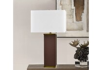 cres brown table lamp   