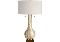 cres cream table lamp   