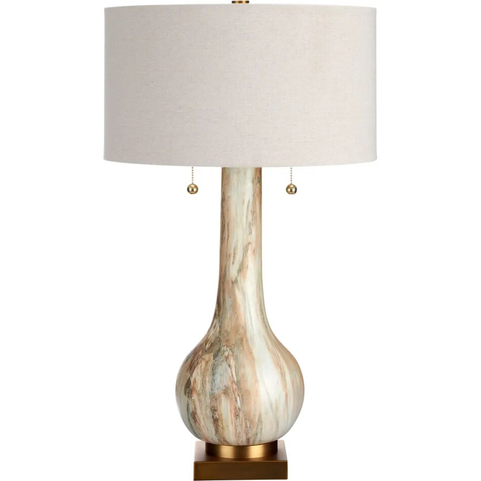 cres cream table lamp   