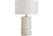 cres cream table lamp   