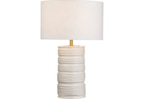 cres cream table lamp   