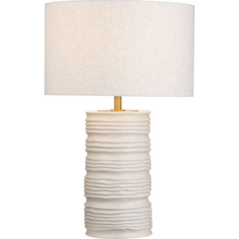 cres cream table lamp   