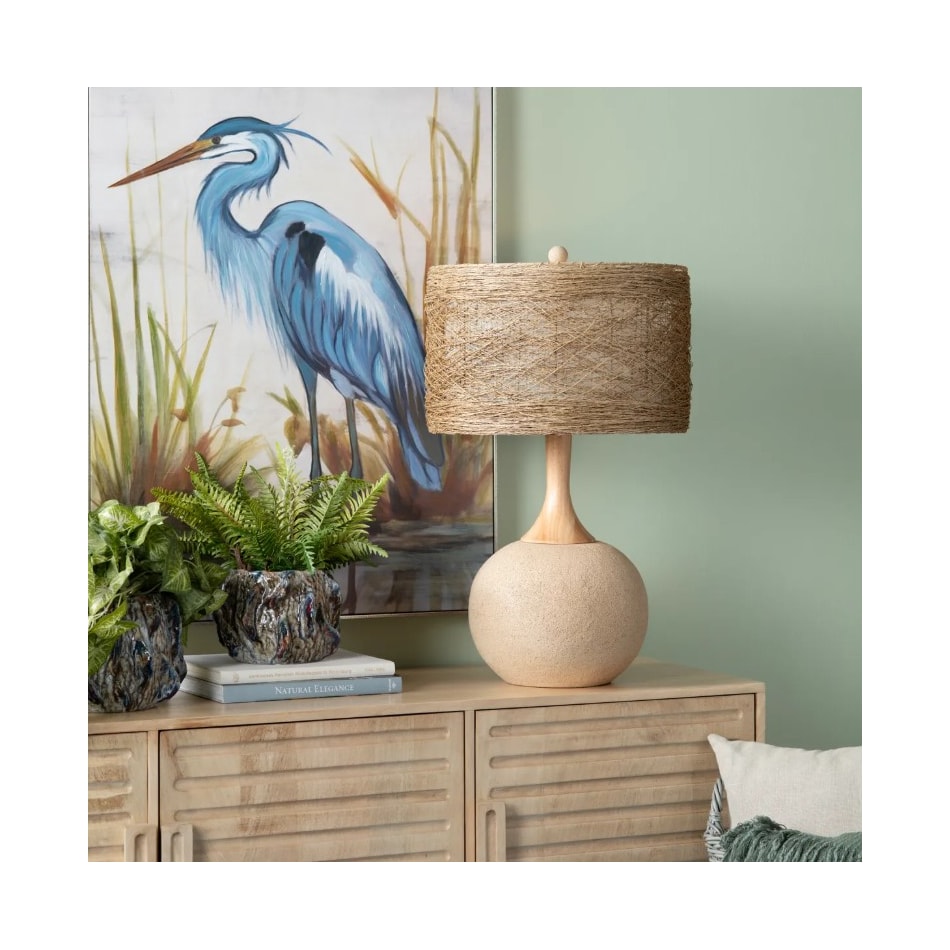 cres cream table lamp   