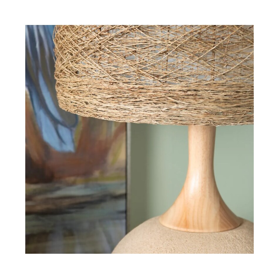 cres cream table lamp   