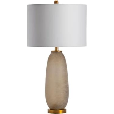 Gold Textured Glass Table Lamp 30.25"H
