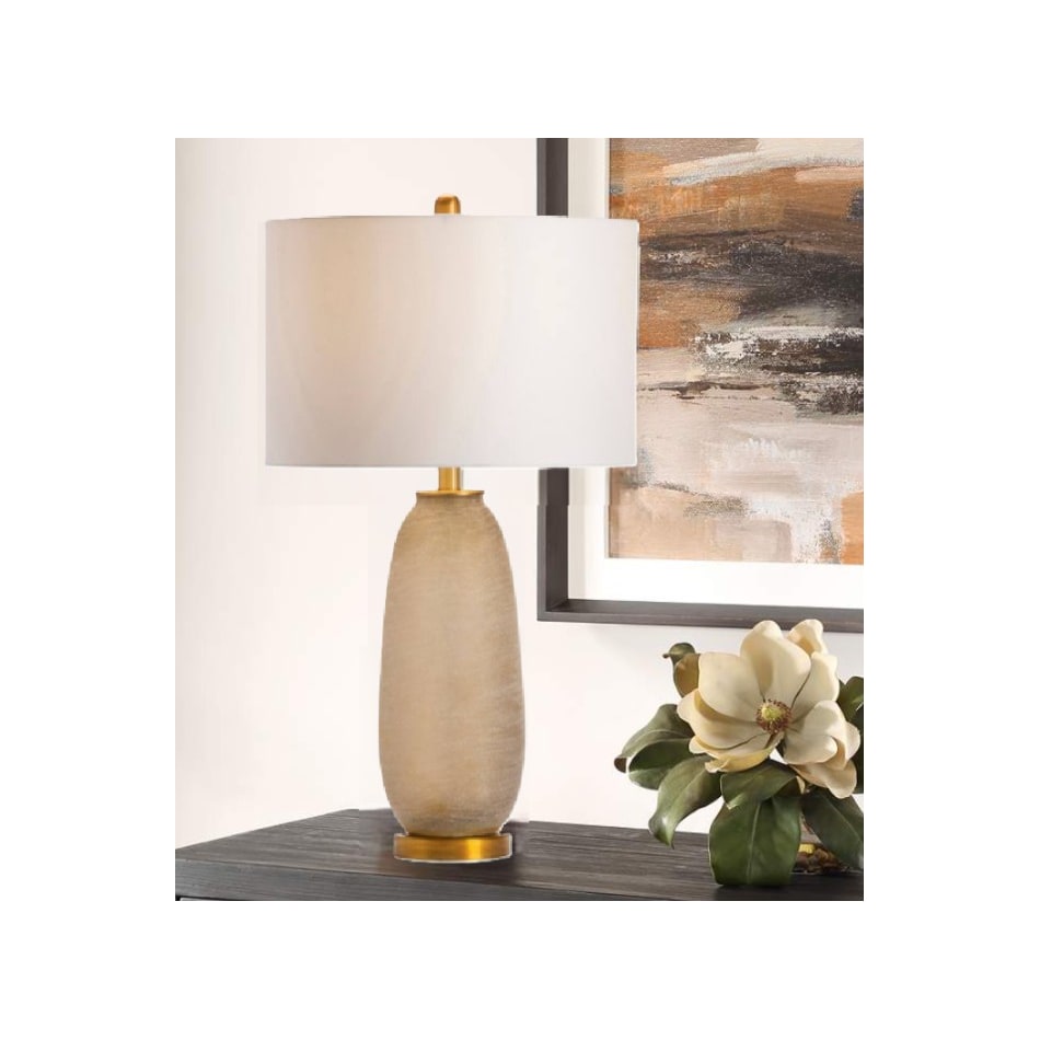 cres gold table lamp   