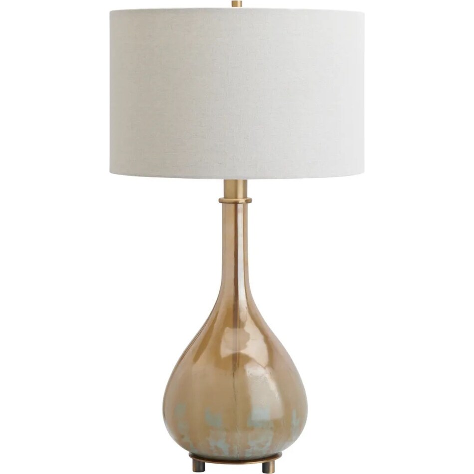 cres gold table lamp   