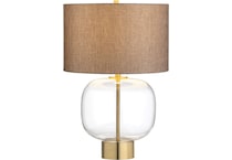 cres gold table lamp   