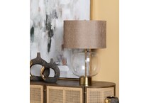 cres gold table lamp   