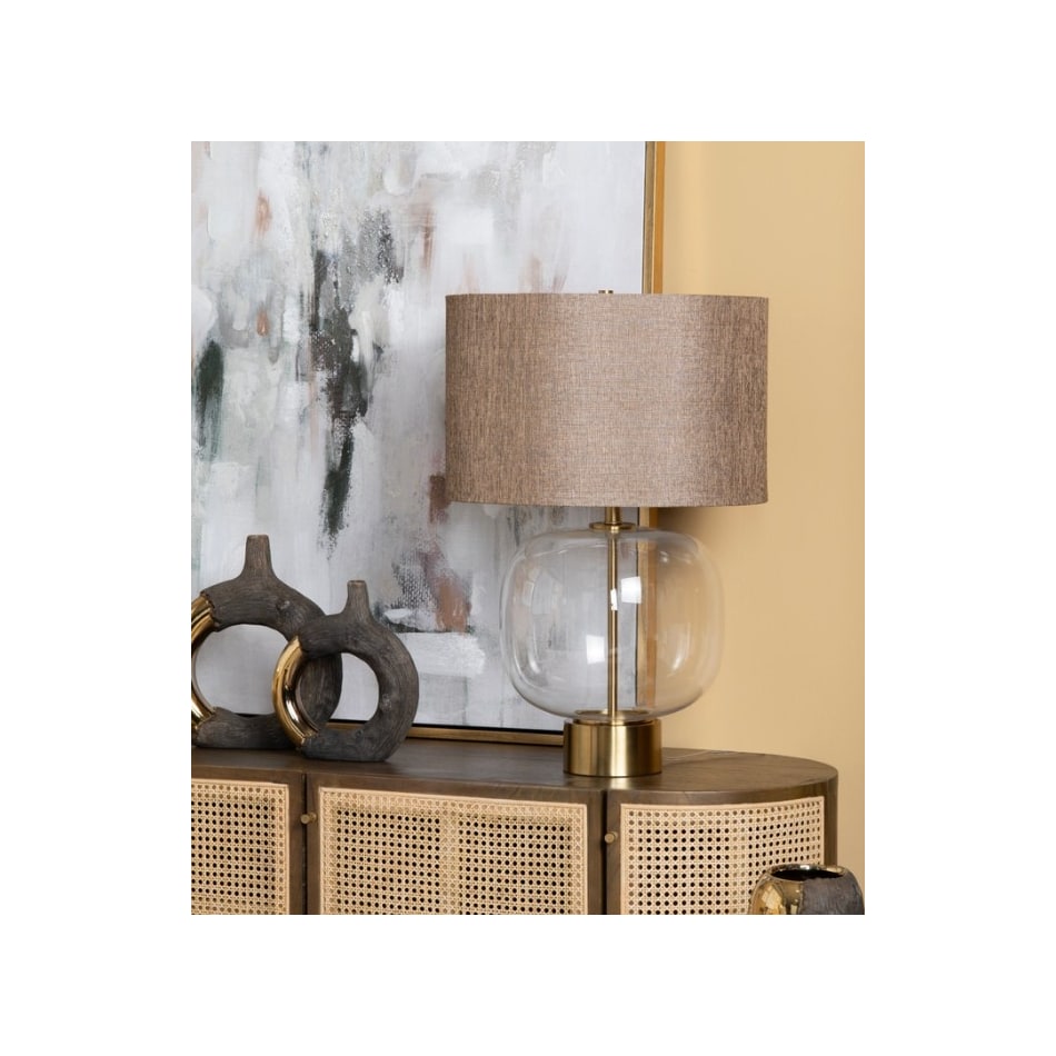 cres gold table lamp   