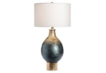 cres gold table lamp   