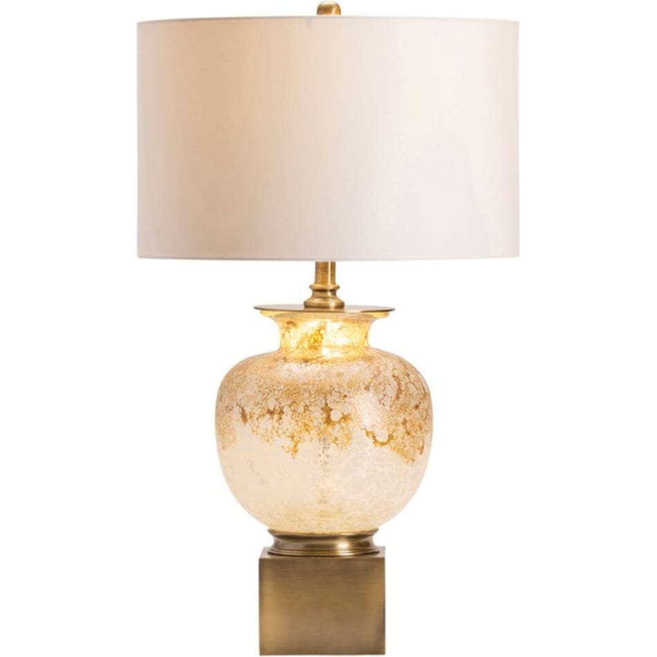 cres gold table lamp   