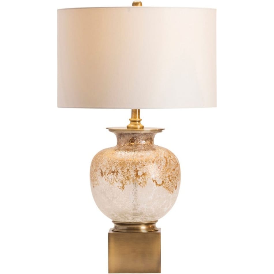 cres gold table lamp   