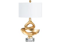 cres gold table lamp   