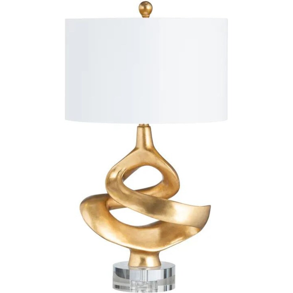 cres gold table lamp   