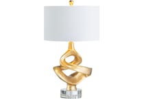 cres gold table lamp   