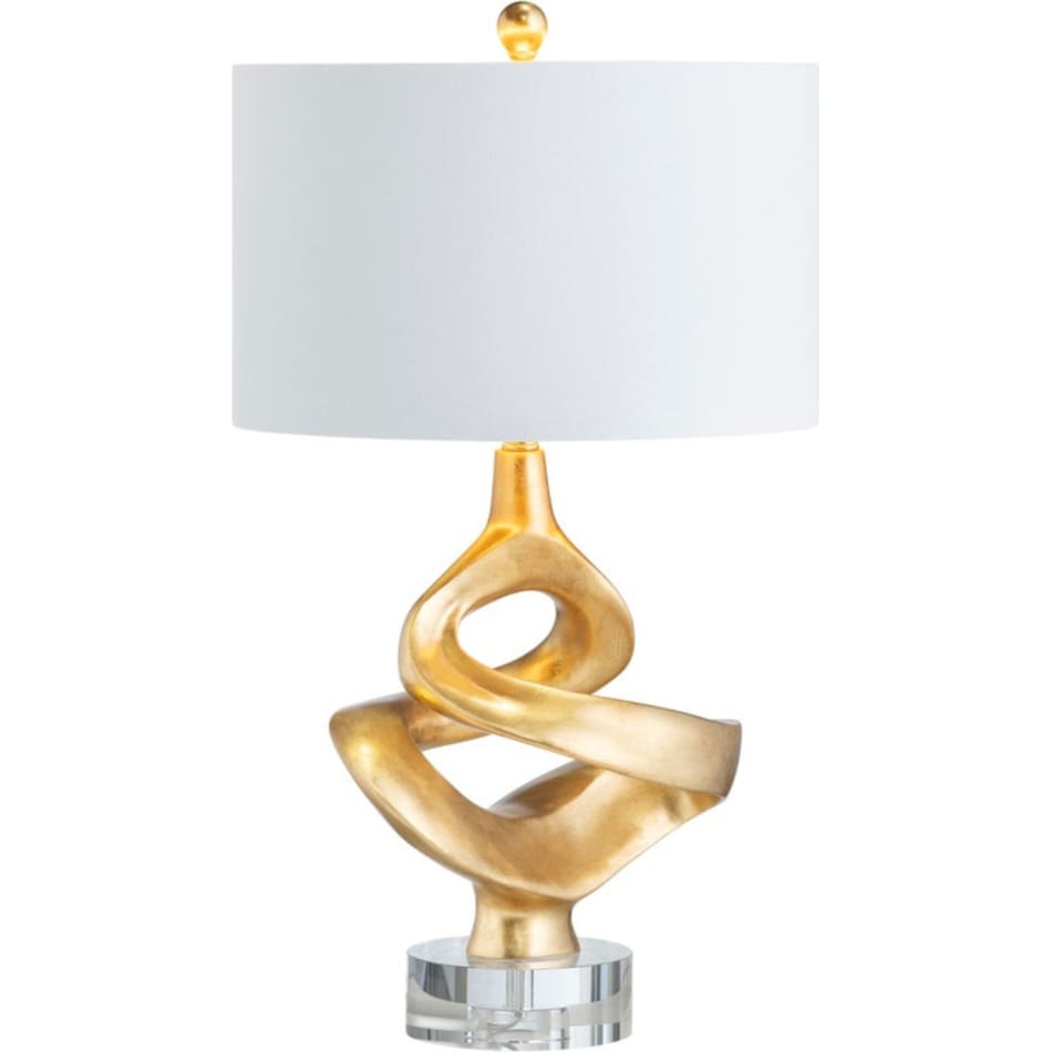 cres gold table lamp   