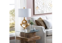 cres gold table lamp   