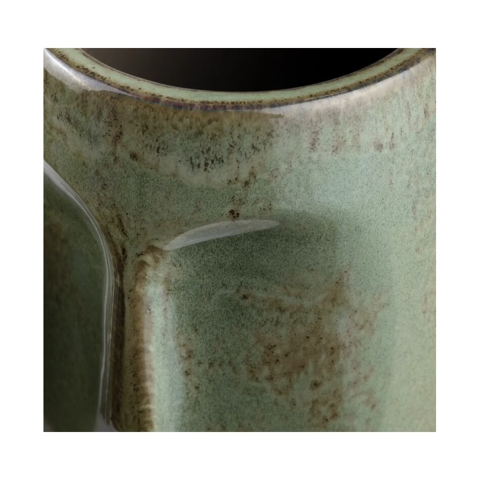 cres green jar vase bowl plate set  