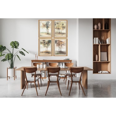 Set of 4 Indian Summer Shadowbox Prints 24"W x 34"H