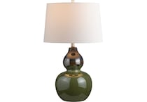 cres green table lamp   