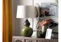 cres green table lamp   