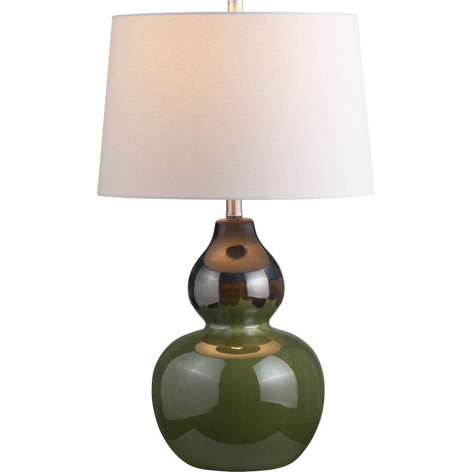 cres green table lamp   