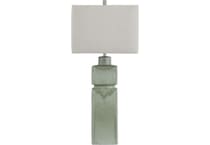 cres green table lamp   