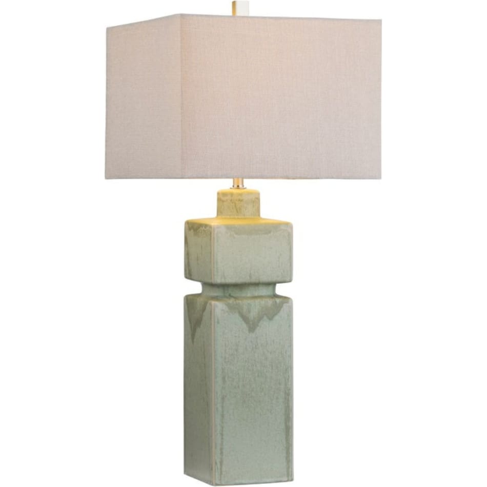 cres green table lamp   