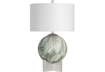 cres green table lamp   