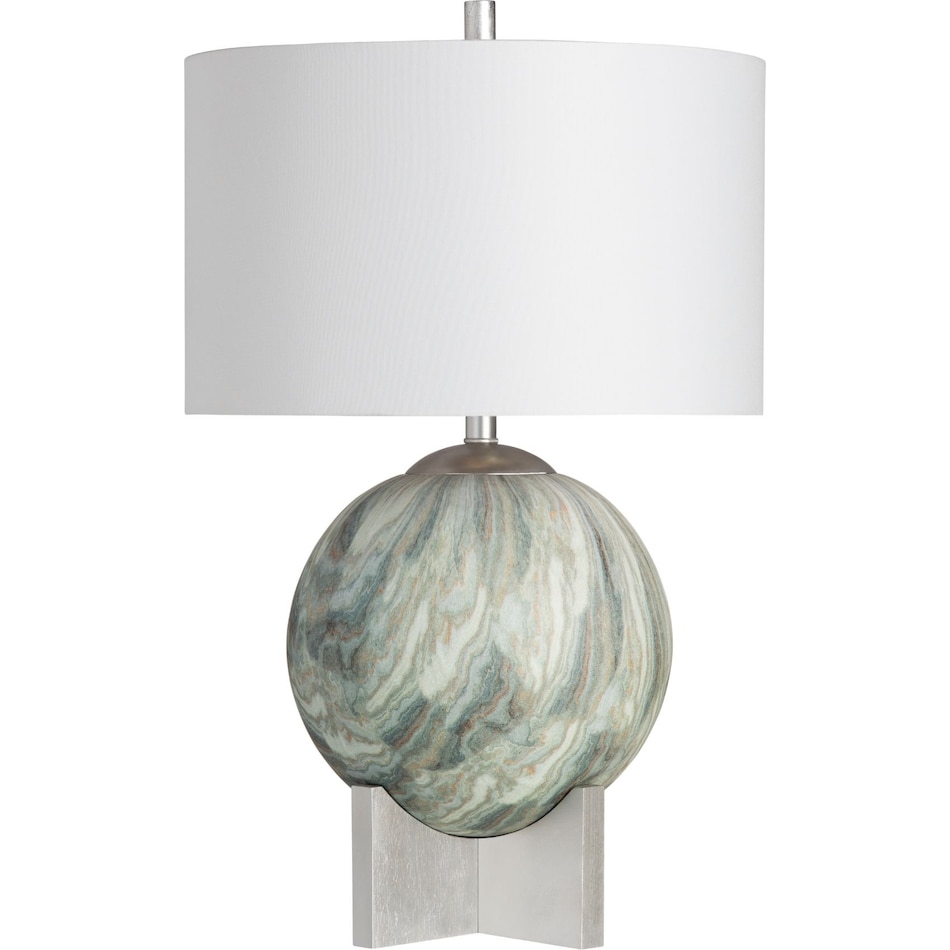 cres green table lamp   